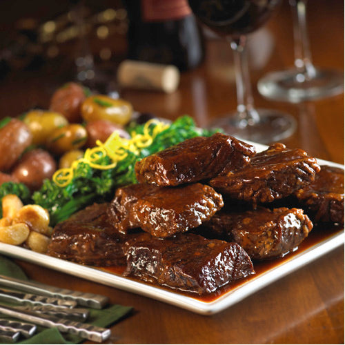 Slow Braised Beef Short Ribs - 10 oz - 25/Case