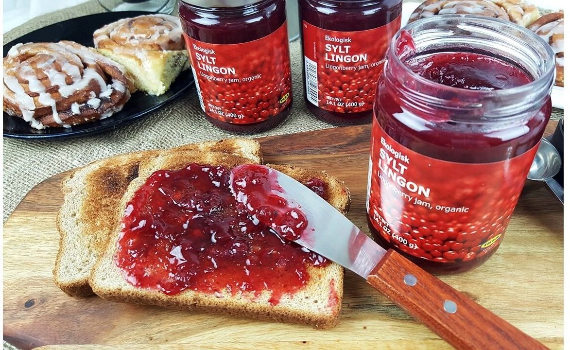 Sylt Lingon, Organic Swedish Lingonberry Preserves, 14 oz - Pack of 2