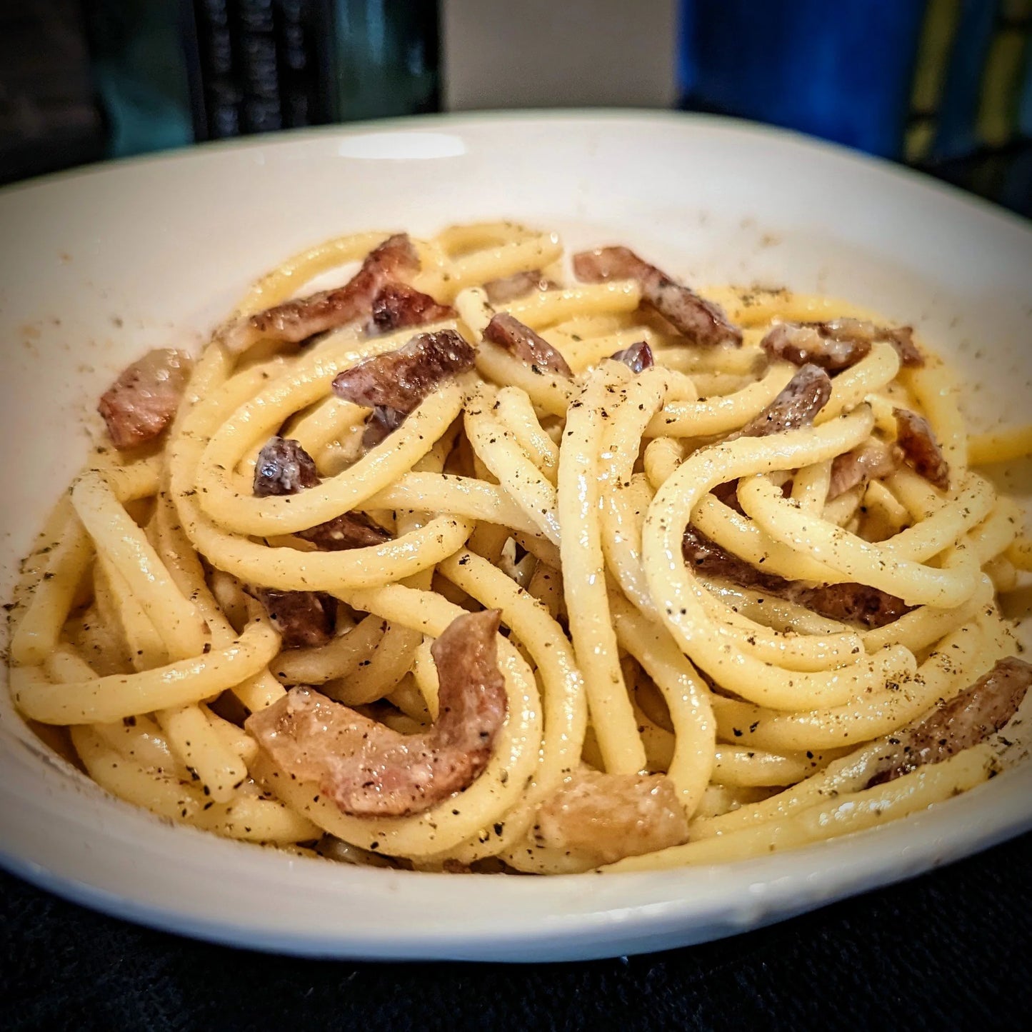 Gourmet Fresh Handmade Bucatini Alla Gricia Pasta Meal Kit, Non-GMO