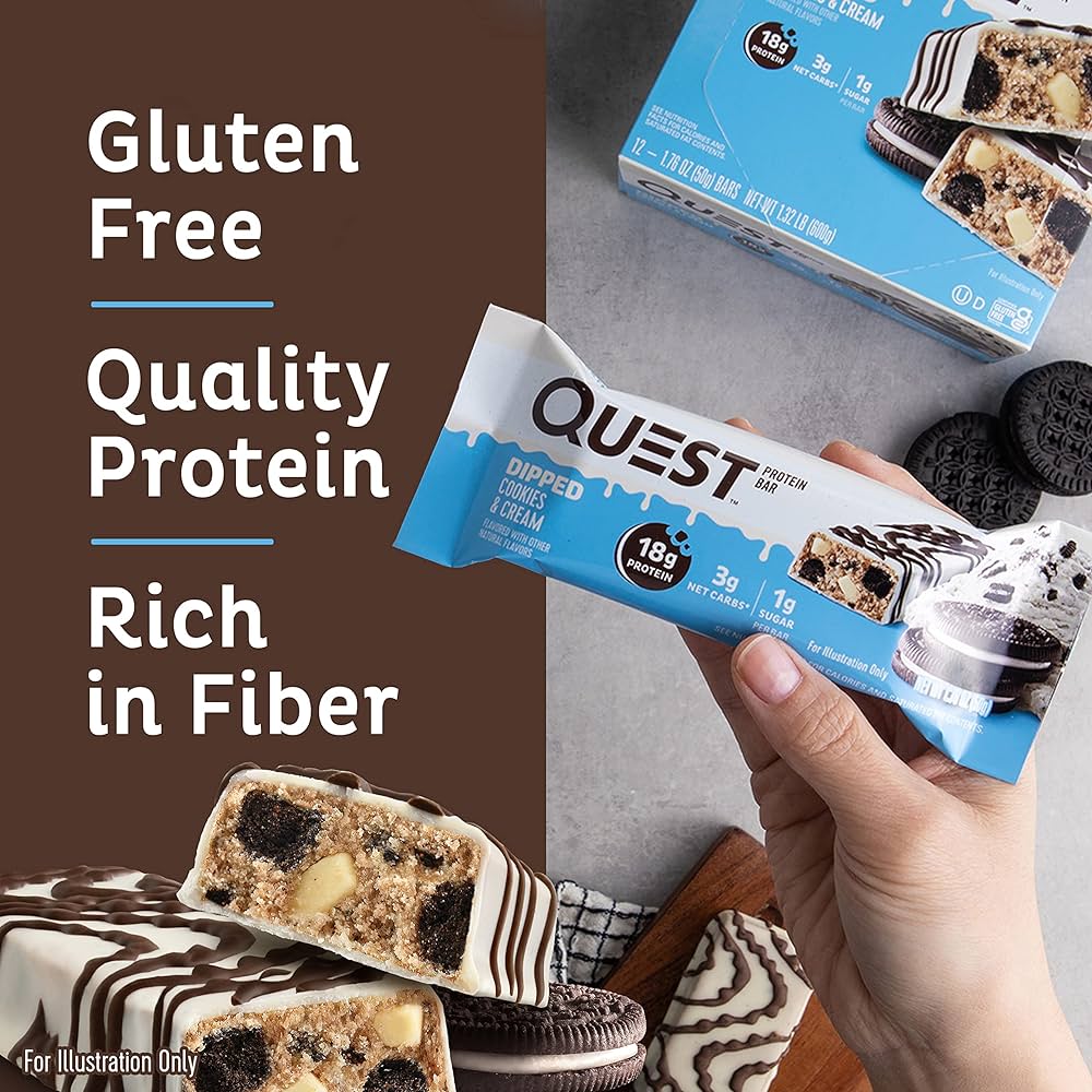 Quest Nutrition Protein Bars and Cookies - Assorted 10 Variety Pack - High Protein, Low Carb, Gluten Free, Keto Friendly