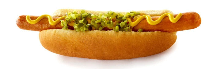 Footlong 12” Wagyu Beef Hot Dogs, Long Hot Dog Buns Kit , includes Serving Trays - Pack of 10