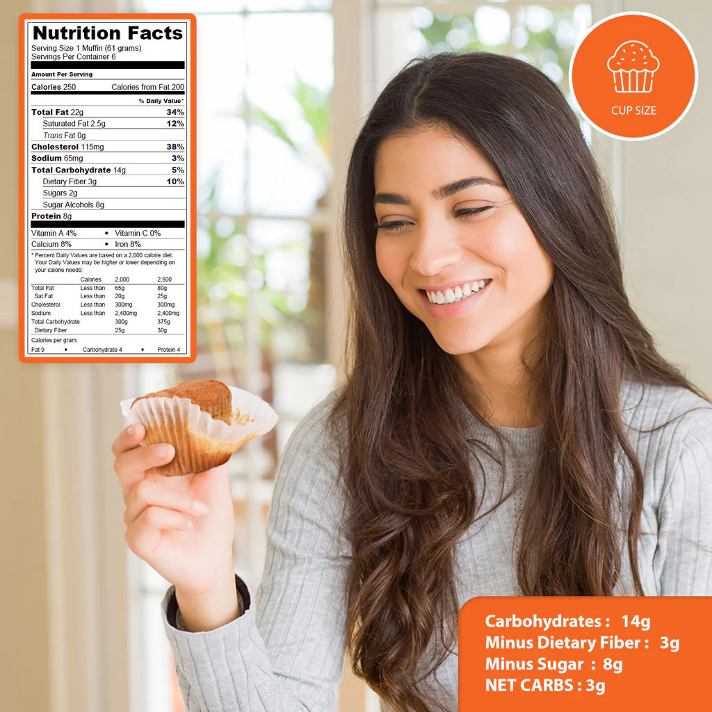 Low Carb Chocolate Chips Muffins - Pack of 6