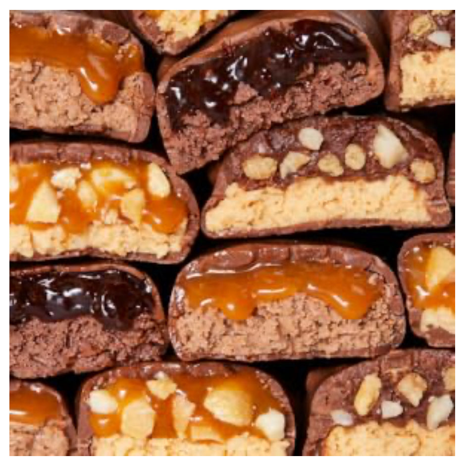 Nick's Protein Bars Chocolate Peanut - Low Carb Keto Friendly Snacks, No Added Sugar - Pack of 24