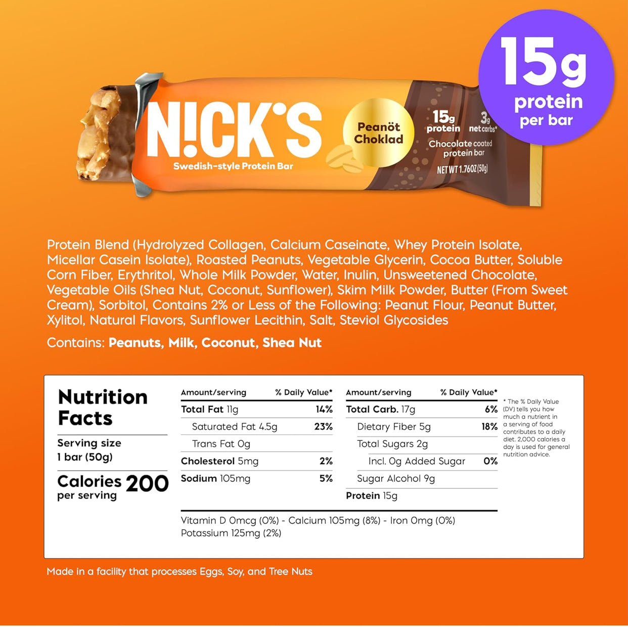 Nick's Protein Bars Gooey Bundle - Low Carb Keto Friendly Snacks No Added Sugar - 3 x 12 Packs
