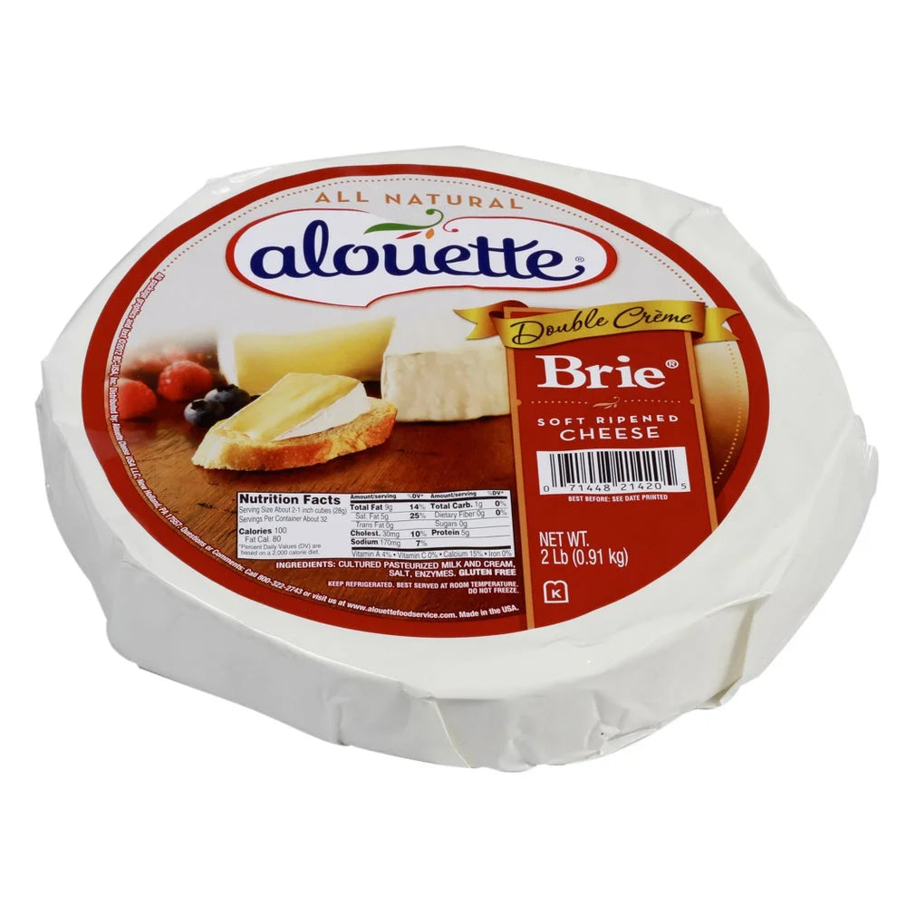 Alouette Brie Soft Ripened Cheese, 2 lb - 2/Case