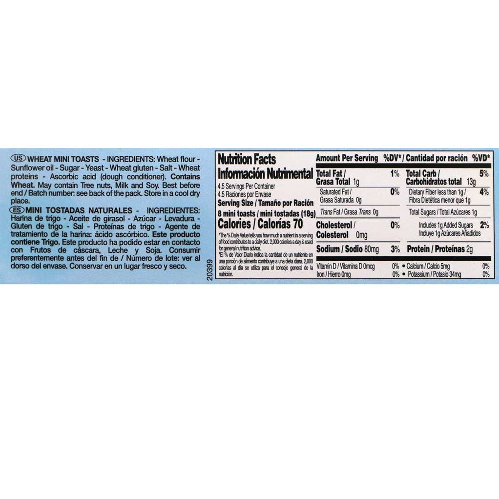 Brioche Pasquier Mini Toasts, 36 pieces Canapes a Garnir - Pack of 2