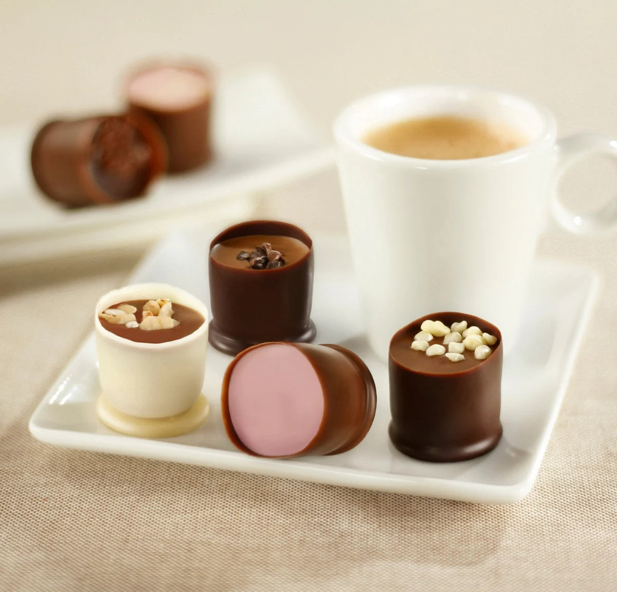 Andy Anand’s Belgian Chocolate Truffles & Praline Cups - Crafted with the Freshest Cream - 60/Case