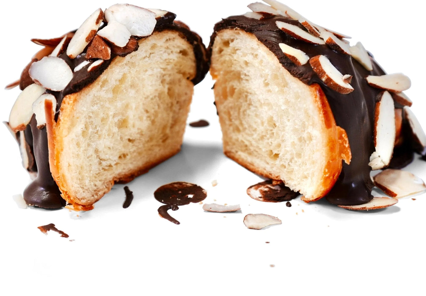 ANDY ANAND SUGAR FREE DARK CHOCOLATE ALMOND CROISSANTS - 2 LBS FILLED SUGAR FREE DARK CHOCOLATE HAND ROLLED FRENCH BUTTER CROISSANTS with Gift Box
