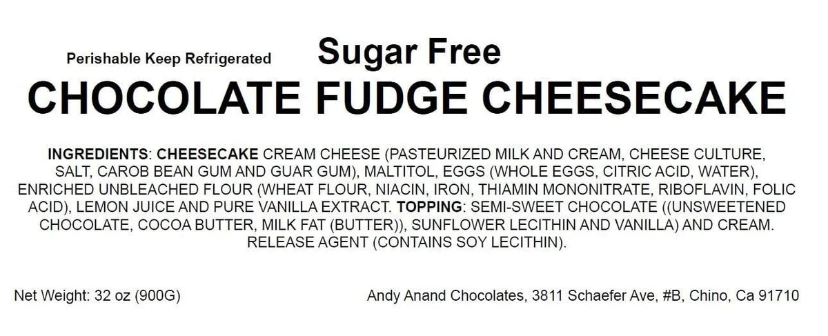 ANDY ANAND SUGAR FREE CHOCOLATE FUDGE CHEESECAKE - INDULGE IN HOMEMADE STYLE BEST CHEESE CAKE NEAR ME FOR CELEBRATIONS & BAKERY DESSERT LOVERS