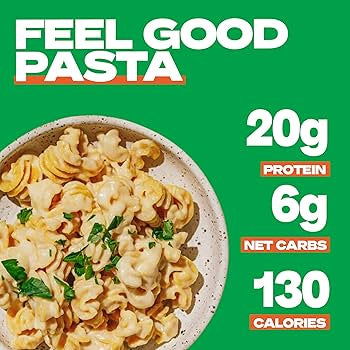 Kaizen Low Carb Radiatori Pasta - High Protein (20g), Keto Friendly, Gluten-Free, Grain Free, Kosher, Plant-Based - Pack of 2