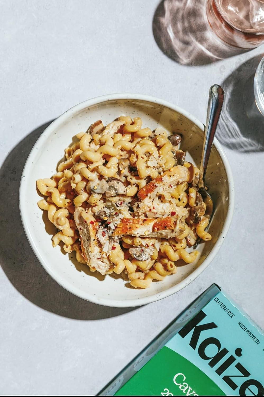 Kaizen Low Carb Cavatappi Pasta - High Protein (20g), Keto Friendly, Gluten-Free, Grain Free, Kosher, Plant-Based - Pack of 2