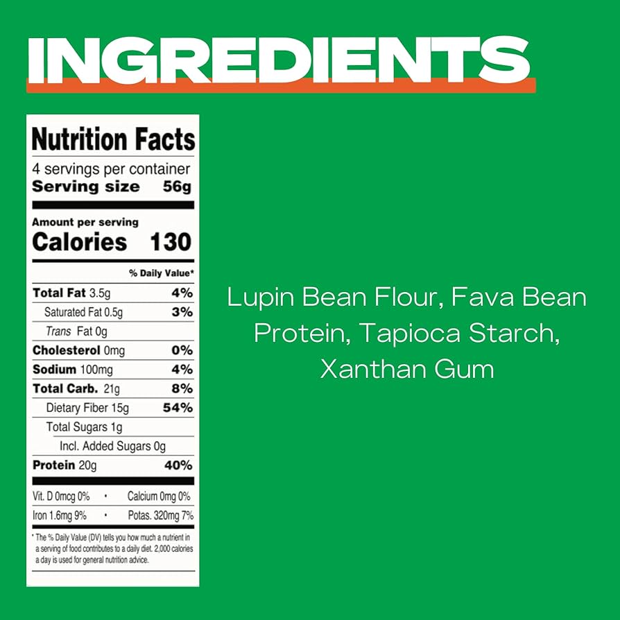 Kaizen Low Carb Fusilli Pasta - High Protein (20g), Keto Friendly, Gluten-Free, Grain Free, Kosher, Plant-Based - Pack of 2