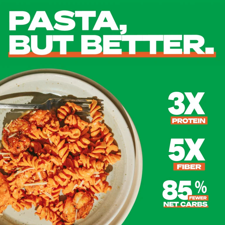 Kaizen Low Carb Fusilli Pasta - High Protein (20g), Keto Friendly, Gluten-Free, Grain Free, Kosher, Plant-Based - Pack of 2