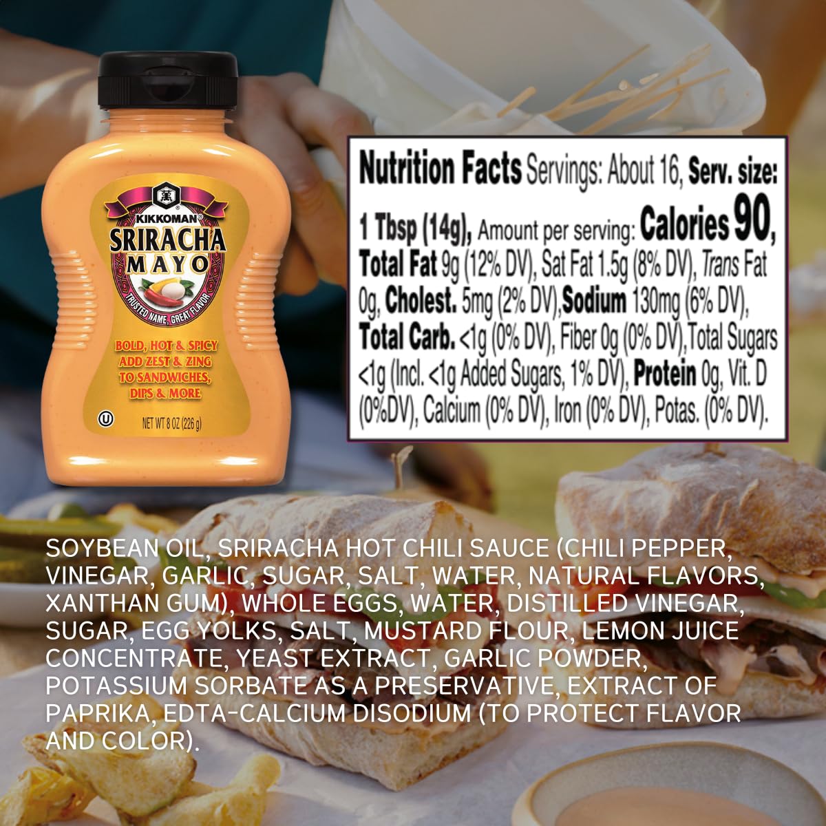 Japanese Sweet Unagi Sauce and Spicy Sriracha Mayo Sauce, Kosher - Pack of 2