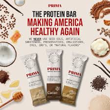 PRIMA ANCESTRAL PROTEIN BAR Grass Fed Protein Bars, Salted Caramel - Seed Oil Free, Gluten Free, Low Carb Snacks - Pack of 7
