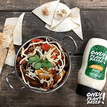 Only Plant Based Vegan Garlic Mayonnaise, 11 oz Squeeze Bottles - Pack of 6