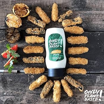 Only Plant Based Vegan Garlic Mayonnaise, 11 oz Squeeze Bottles - Pack of 6
