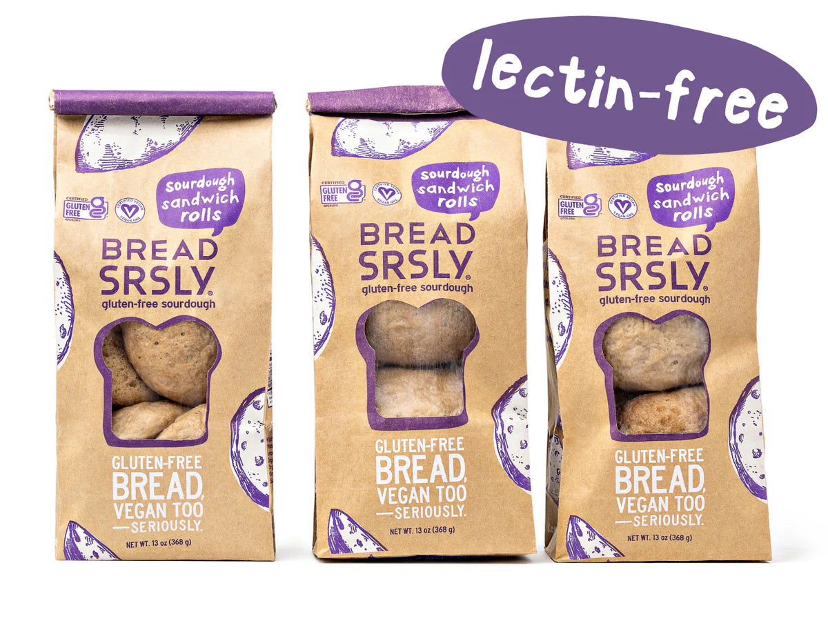 Gluten Free Sourdough Sandwich Rolls, Gum Free, Rice Free - includes 12