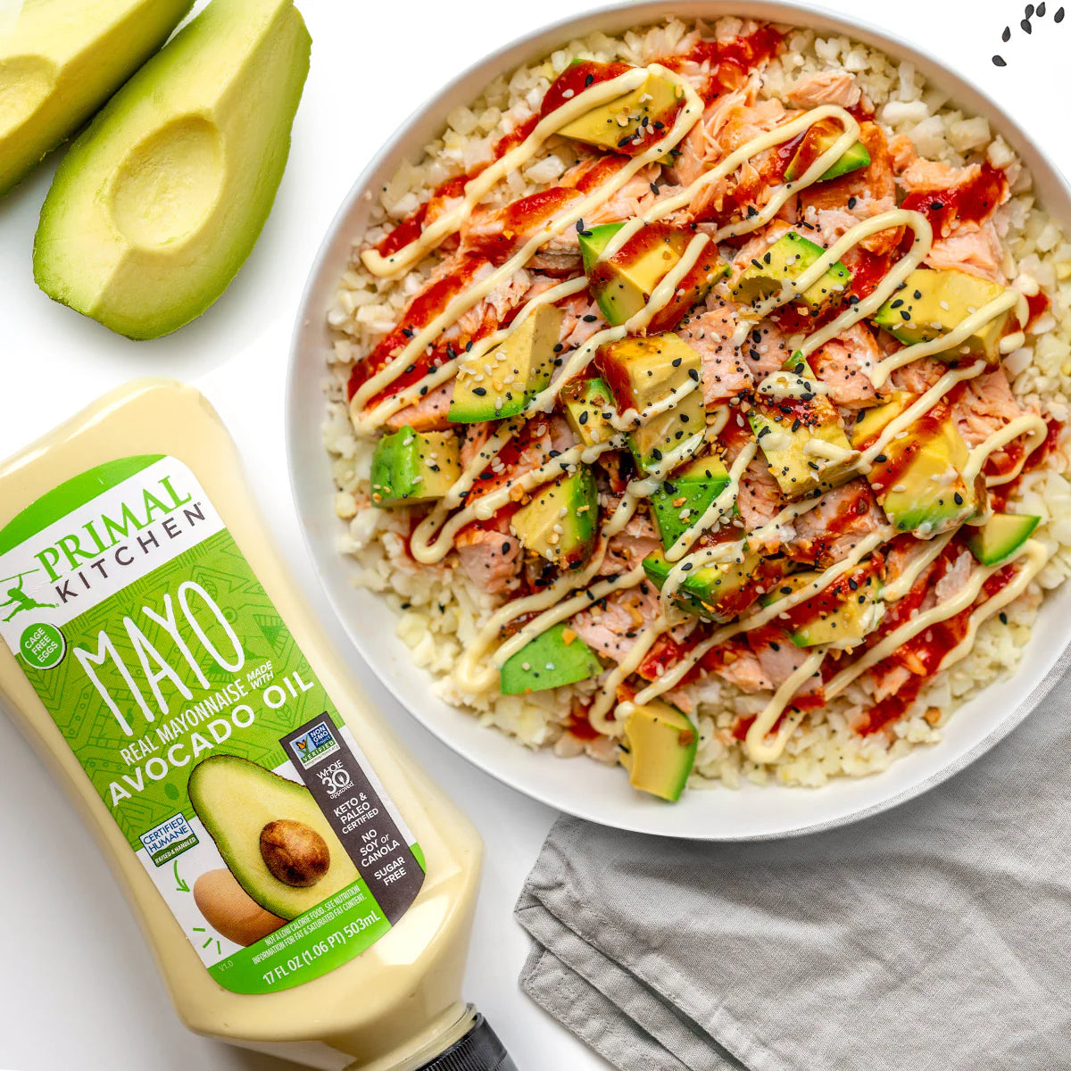Primal Kitchen Real Mayonnaise With Avocado Oil Squeeze Bottle, 17 oz