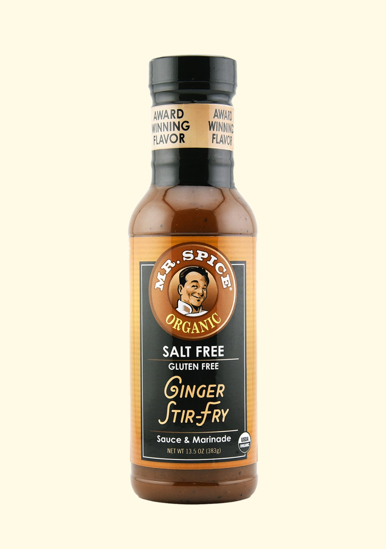 Mr. Spice Salt Free Award-Winning Taste Ginger Stir Fry Sauce - Low Sodium Sauce, Organic, No Salt, Gluten Free