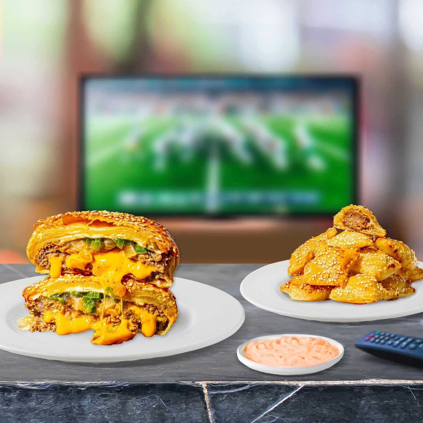 Wellingtons Party Bundle - 6 Cheeseburger Beef Wellingtons & 40 Buffalo Chicken Welly Bites