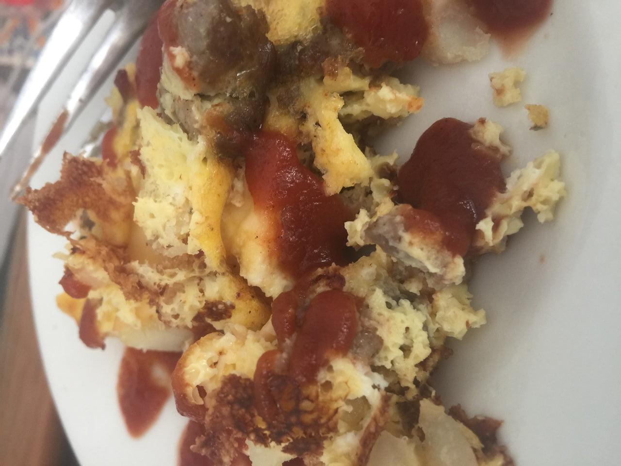 Sausage, Egg, Potato, Onion & Cheese Breakfast Casserole