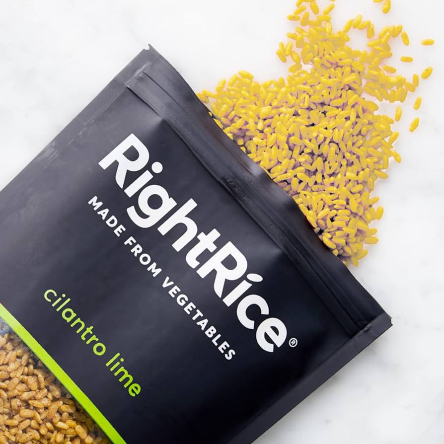 RightRice - Cilantro Lime (7oz. Pack of 6) - Made from Vegetables - High Protein, Vegan, non GMO, Gluten Free