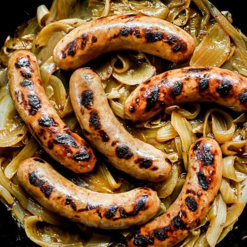 Oktoberfest Brats Bavarian Beer Bratwurst - 6 lb, Serves 10