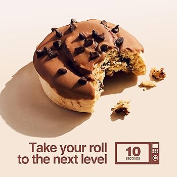 Legendary Foods 22g Protein Frosted Milk Chocolate Cinnamon Roll - Premium High Protien Bars, Low Carb Meal Replacement Snack, Low Glycemic Index, Gluten Free Snacks - Sweet Zero Sugar, Keto and Diabetic Friendly – Pack of 10