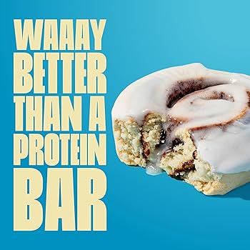 Legendary Foods 22g Protein Sweet Cinnamon Roll - Premium High Protien Bars, Low Carb Meal Replacement Snack, Low Glycemic Index, Gluten Free Snacks - Sweet Zero Sugar, Keto and Diabetic Friendly – Pack of 10