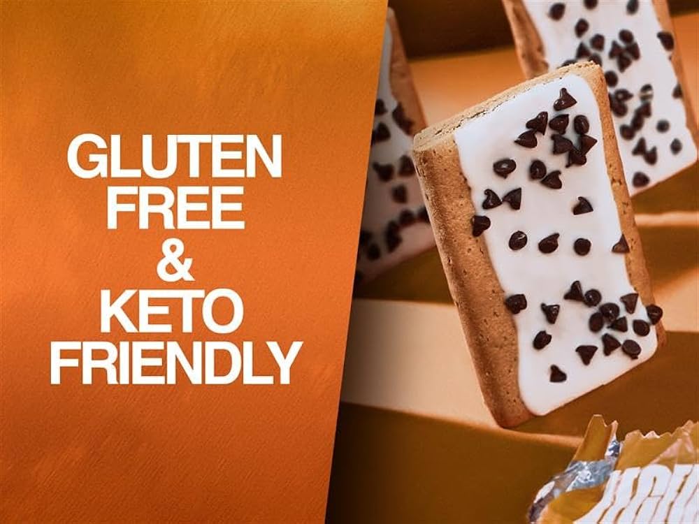 Legendary Foods 22g Campfire S'mores Protein Pastry - Low Carb Meal Replacement Bar - Low Glycemic, Gluten Free Protien Snacks - Healthy Keto Snack Zero Sugar Energy Bars - Bariatric Diabetic Friendly – Pack of 8