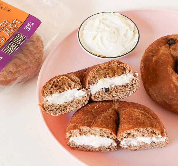 Royo Bread Co Low Carb Artisan Bread and Cinnamon Raisin Bagels, 30-80 Calories Artisan Bread & Bagels - Pack of 2