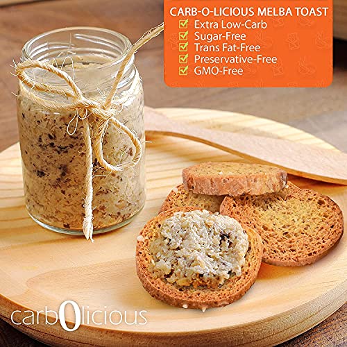 Low Carb Melba Toast, Onion & Garlic - Pack of 2