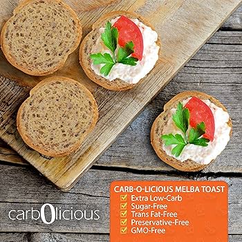 Low Carb Melba Toast, Onion & Garlic - Pack of 2