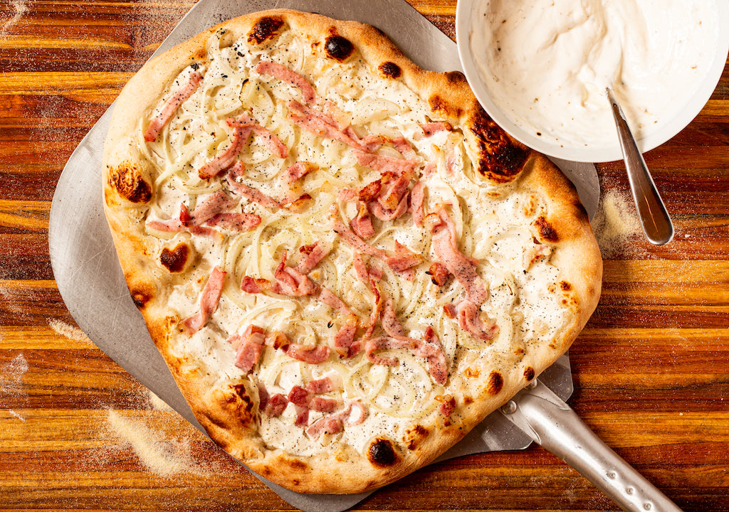 Flammekueche - Tarte Flambée - Serves 2
