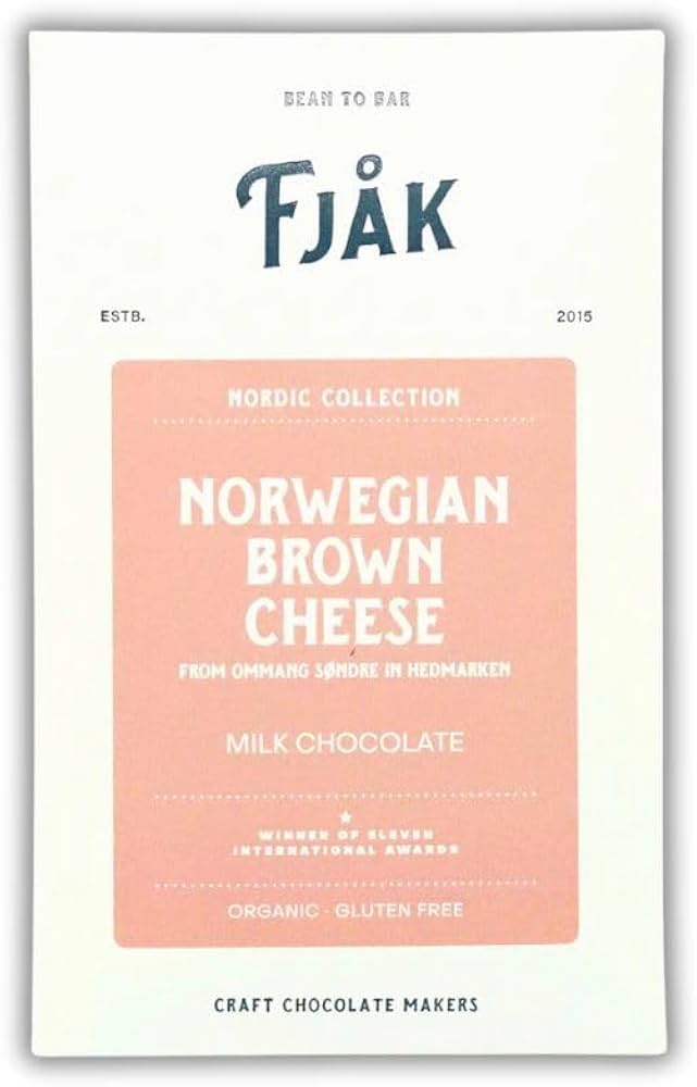 Fjak - Nordic Collection - Norwegian Chocolate with Brown Cheese, Milk Chocolate 45%
