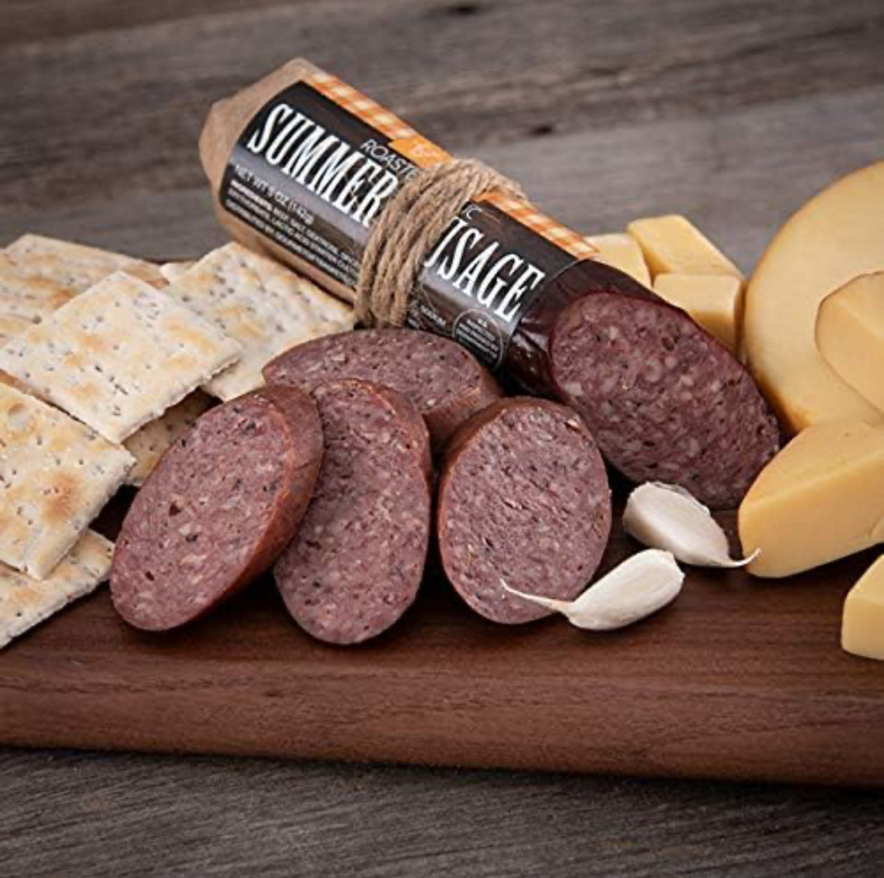 Deluxe Charcuterie Cheese Platter - Gourmet Meat & Cheese Sampler Gift Basket
