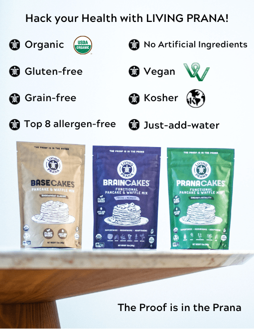 BrainCakes Superfood Organic Pancake & Waffle Mix - Gluten Free