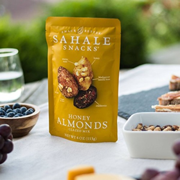 Sahale Snacks Glazed Nut Mix Variety Pack, 4 oz - Non-GMO Kosher & Certified Gluten Free Snacks - Pack of 6