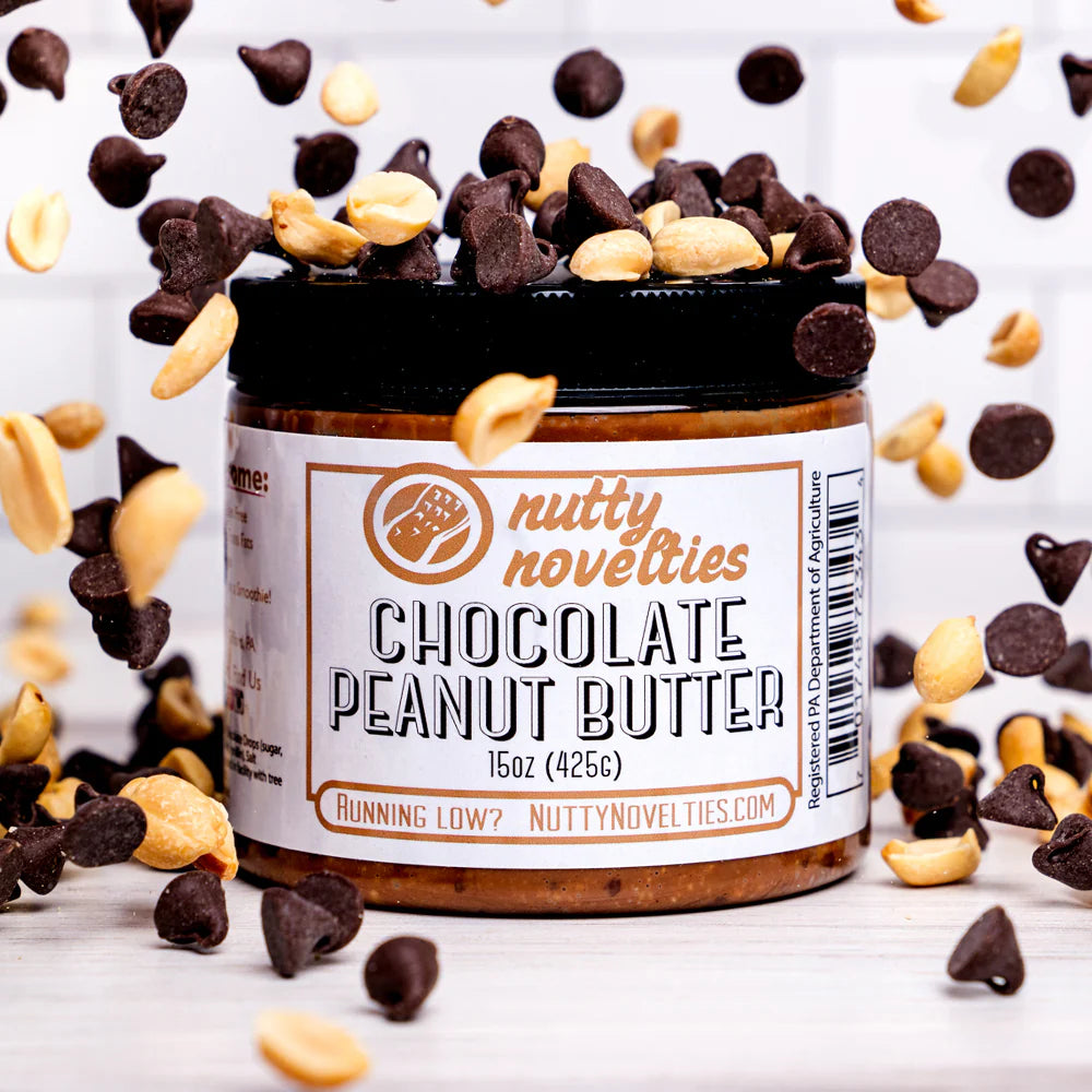 Nutty Novelties Sweet Sampler Peanut Butter - Pack of 4 - Honey Roasted, Butterscotch, Cinnamon & Chocolate Peanut Butter