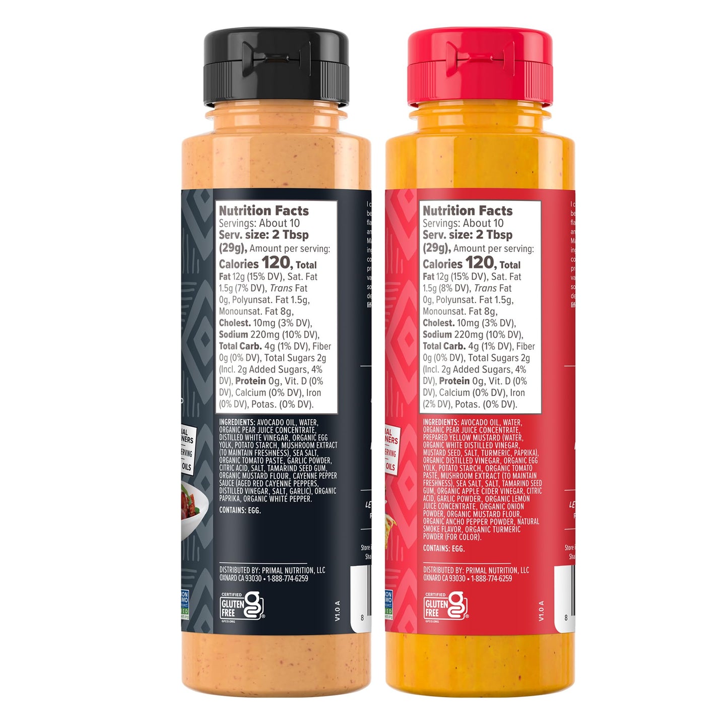 Primal Kitchen Dipping Sauces, Yum Yum Sauce & Chicken Dippin' Sauce - Pack of 2