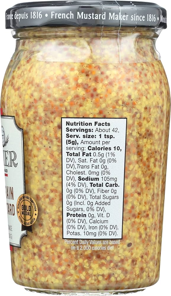 Bornier Dijon Mustard, Organic Wholegrain, 7.4 oz