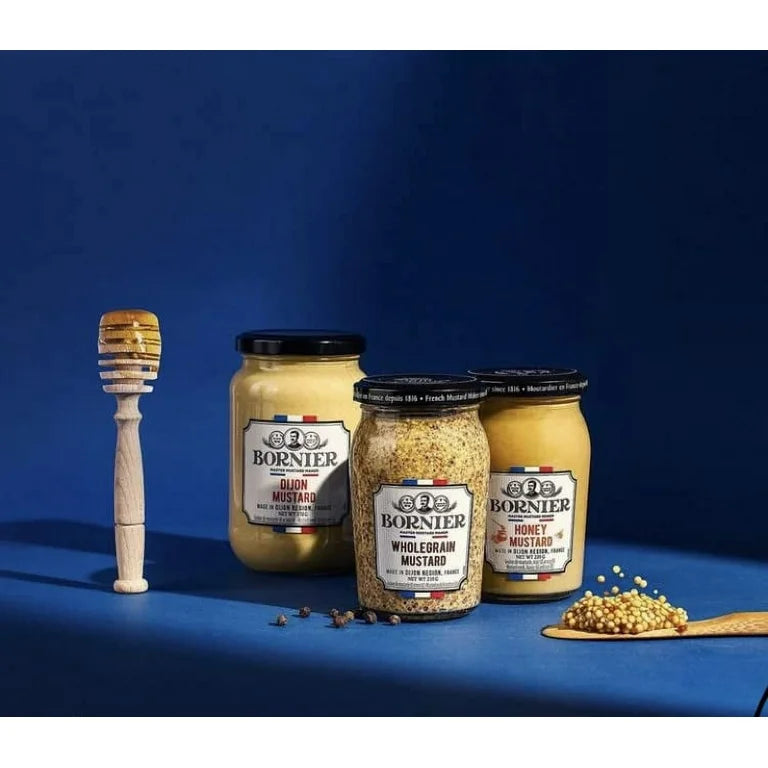 Bornier Dijon Mustard, Organic Wholegrain, 7.4 oz