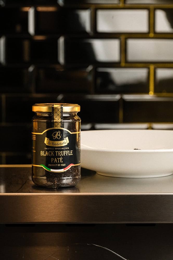 La Rustichella - Black Truffle Patè, 9.88 oz - 100% Made in Italy | Vegan, Gluten-Free, Cholesterol-Free
