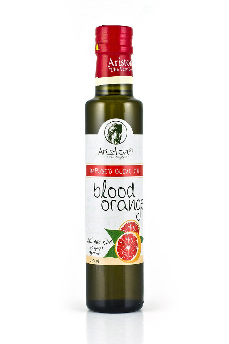Ariston Gourmet Blood Orange Infused Olive Oil - Great for Dressing Dipping Marinade