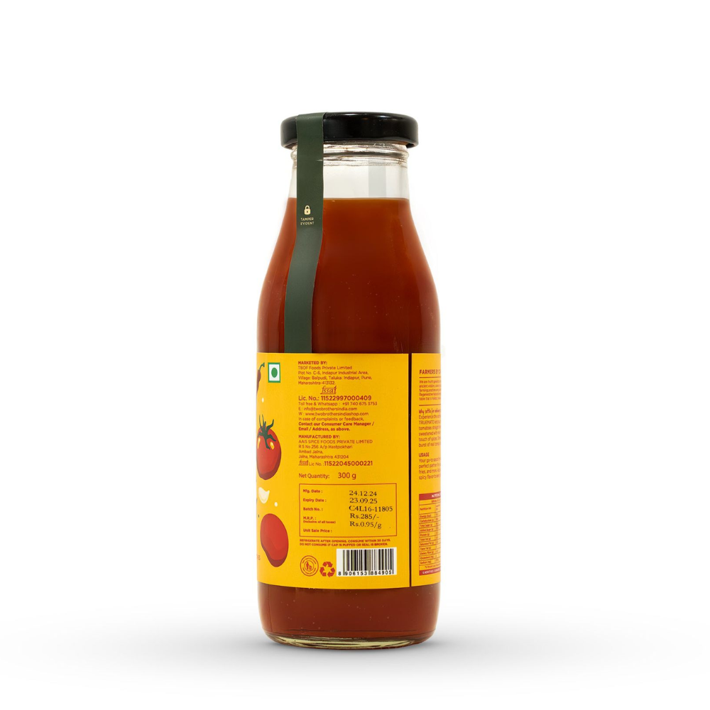 Truemato Ketchup - Made from 75% Tomatoes | No Refined Sugar, No Preservatives | No added colors, 21 oz - Pack of 2