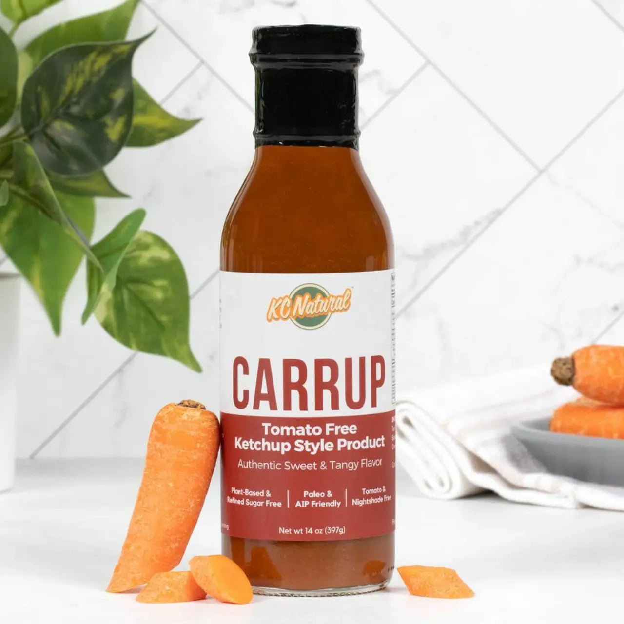 KC Natural - Carrup - No Tomato Ketchup - Paleo AIP Friendly - 14 oz - Pack of 2