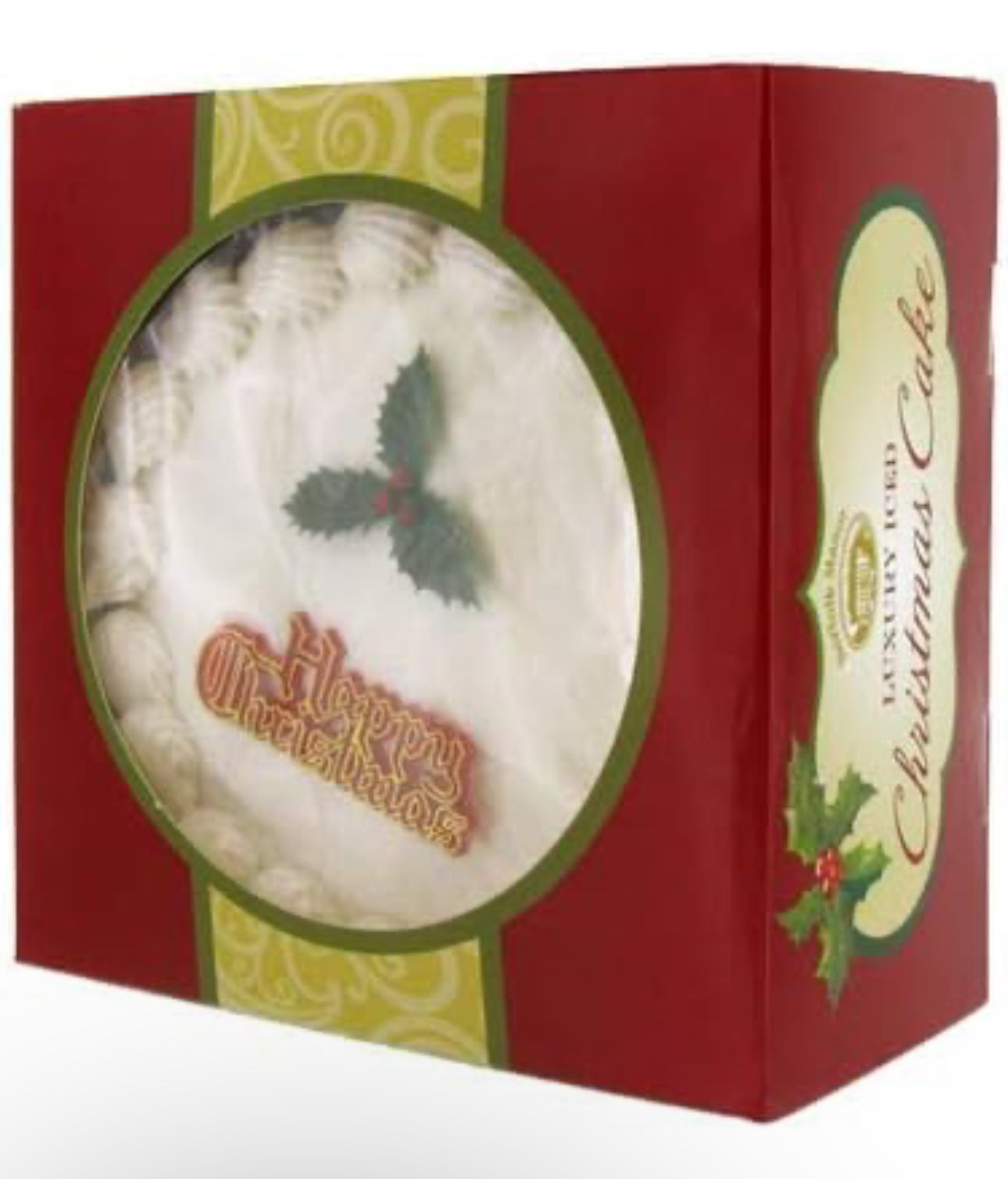 Norfolk Manor English Marzipan Top Iced Christmas Pudding Cake Imported from England - 32 oz