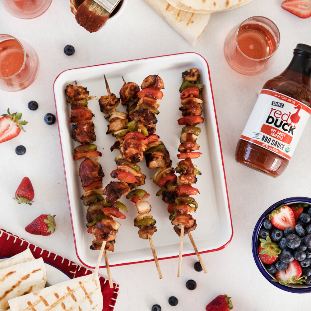 Red Duck Hot Honey Chipotle Organic BBQ Sauce - Gluten Free