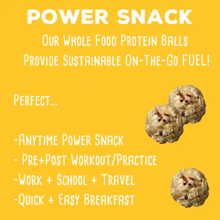 simplyFUEL Peanut Butter Honey Almond Protein Ball - Whole Food Balls with Probiotics - 8g Protein Snack - Gluten Free Energy Balls - Pack of 3